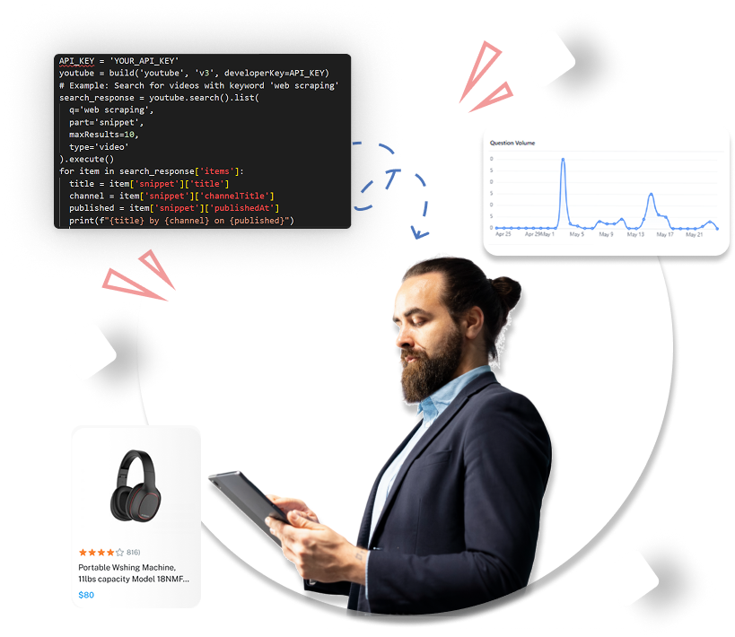 Web scraping illustration
